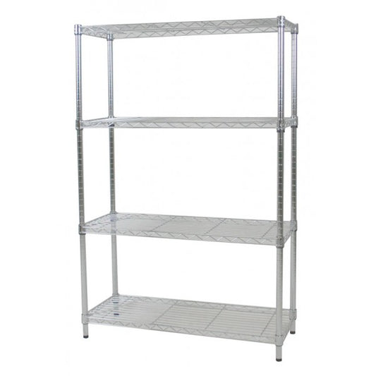 54"H Metal Shelving - Chrome