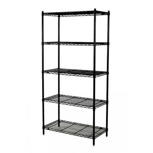72"H Metal Shelving - Black