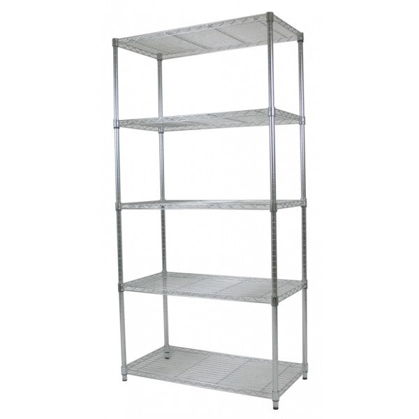 72"H Metal Shelving - Chrome
