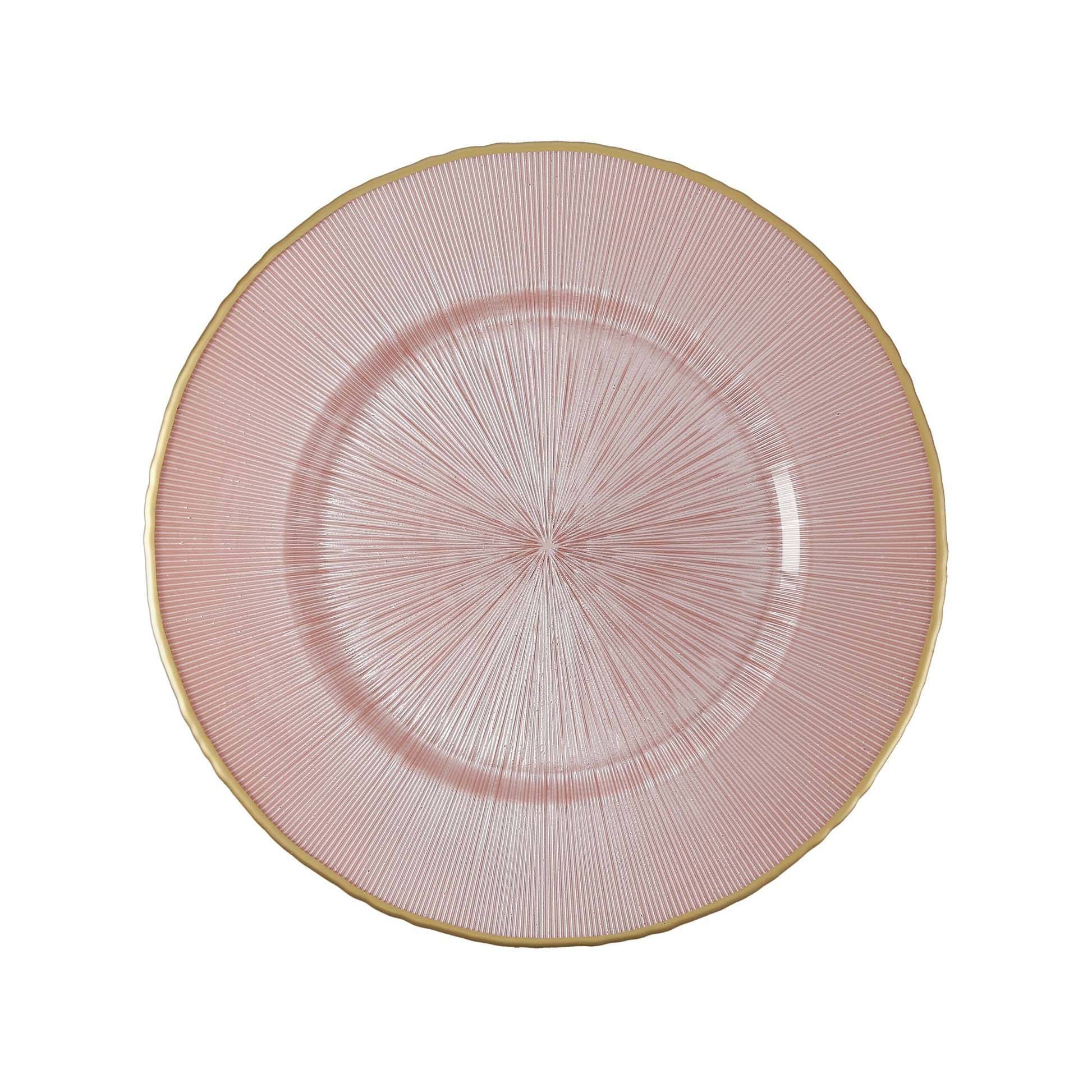 Rah Yi Pink Glass Charger