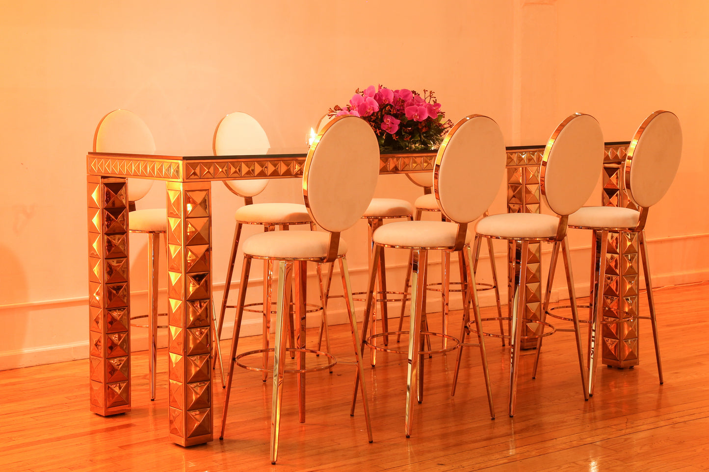 Valentina Rose Gold Bar Stool