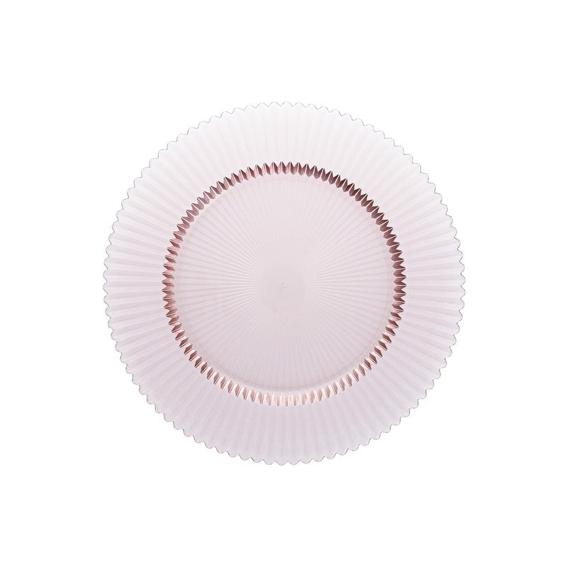 Archie Pink Glass Charger 12.8 in.