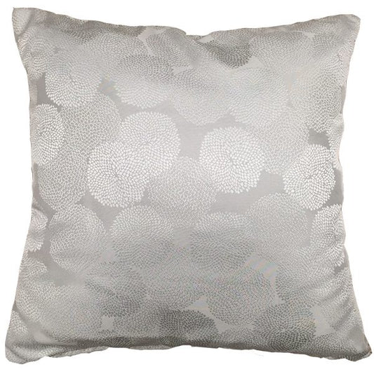 Ava Floral Pillow – Silver