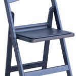 Black Resin Folding Chair