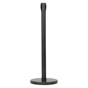 Black Retractable Stanchion with Black Belt