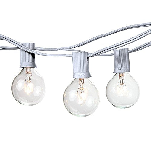 White String Globe Lights – 50ft.