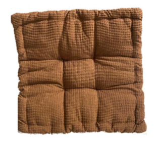Brown Waffle Floor Cushion