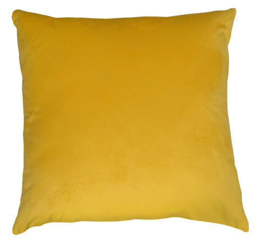 Canary Yellow Velvet Pillow