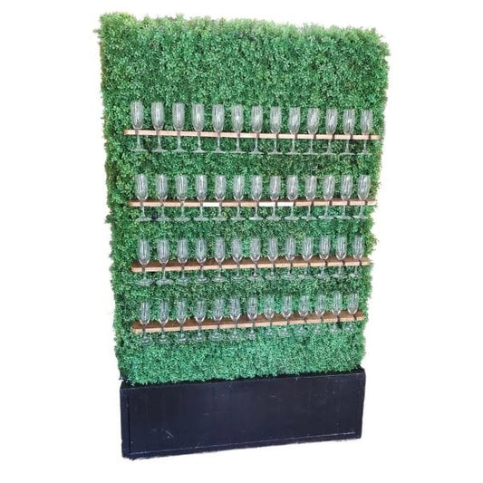 Champagne Hedge Wall