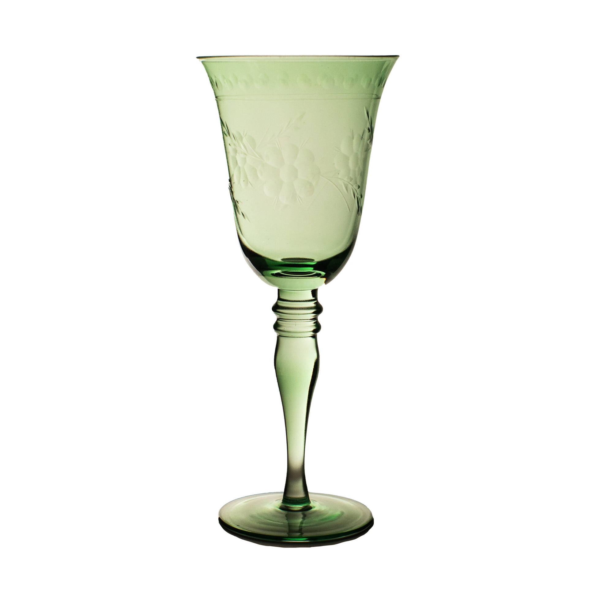 Hunter Green White Wine Glass Drinkware