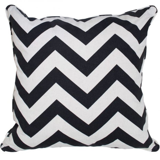 Chevron Pillow – Black/White