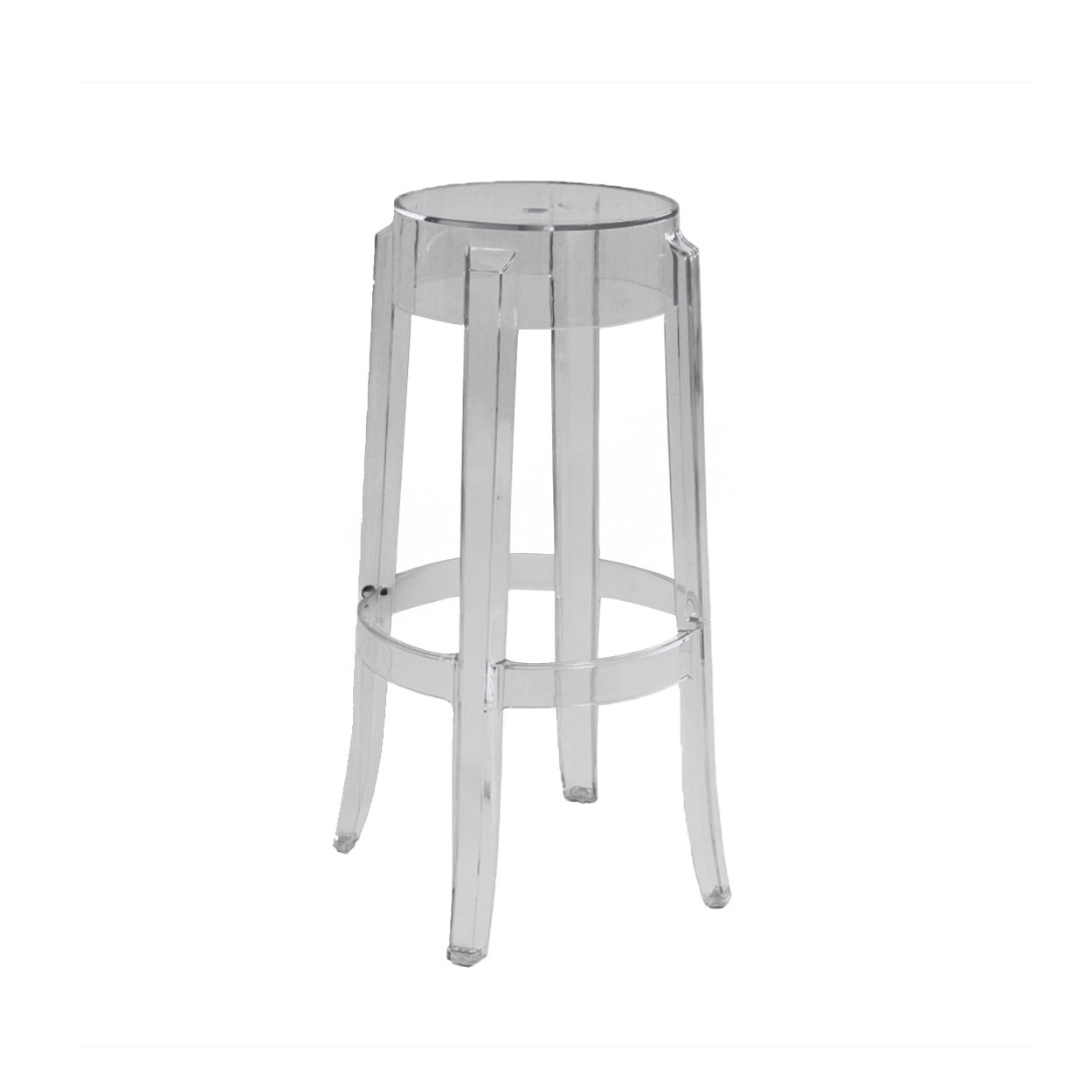 Clear Round Barstool
