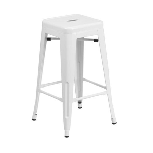 White Bistro Bar Stool