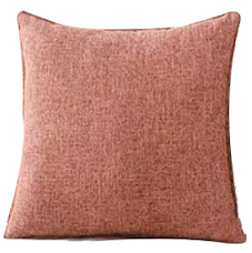 Coral Linen Pillow