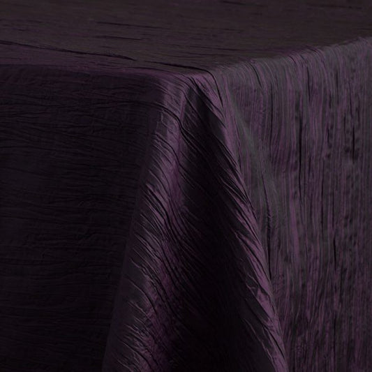 Crinkle Taffeta Plum Linen