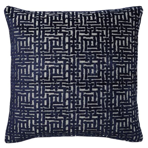 Midnight Blue Crosshatch Velvet