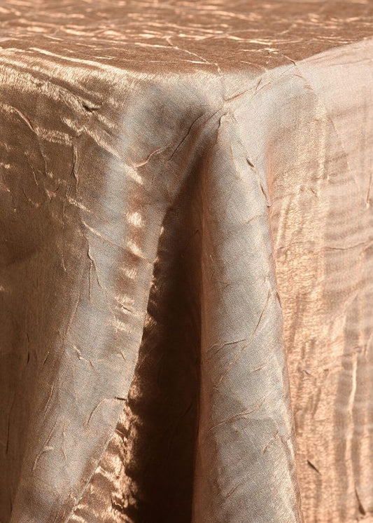 Crushed Iridescent Champagne Linen