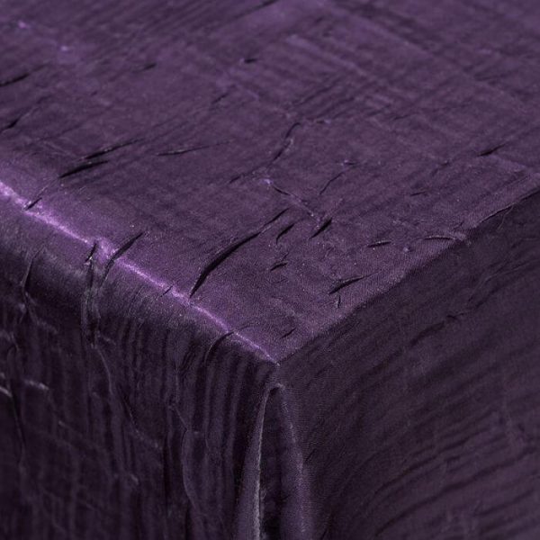 Crushed Iridescent Plum Linen