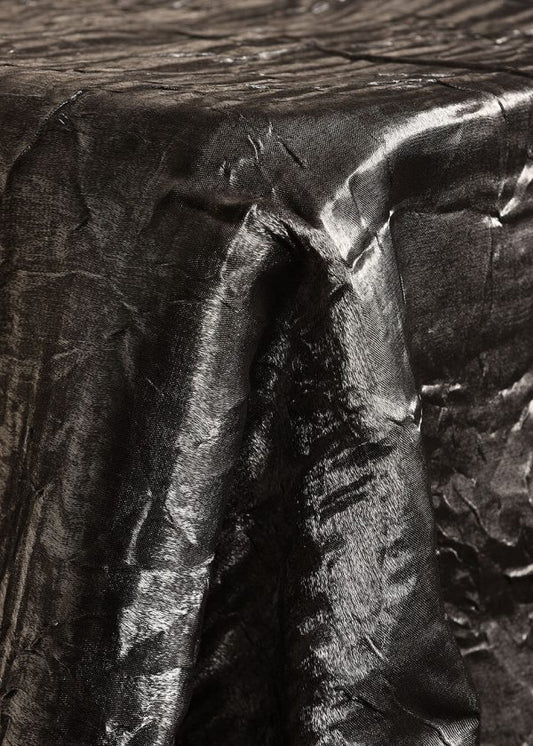 Crushed Iridescent Silver Linen