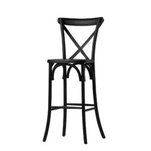 Black Cross Back Bar Stool