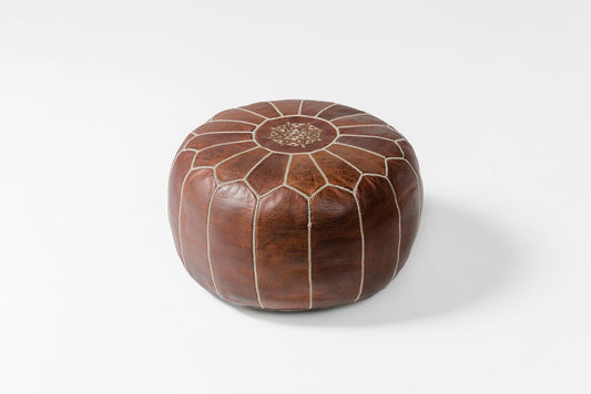 Brown Moroccan Pouf