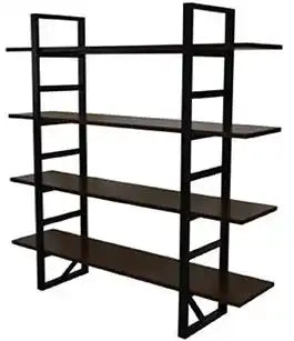 Edison Back Bar Black – Espresso Shelves