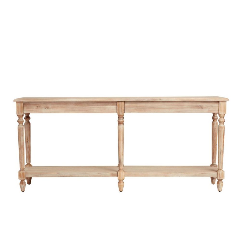 Light Wood Console Table