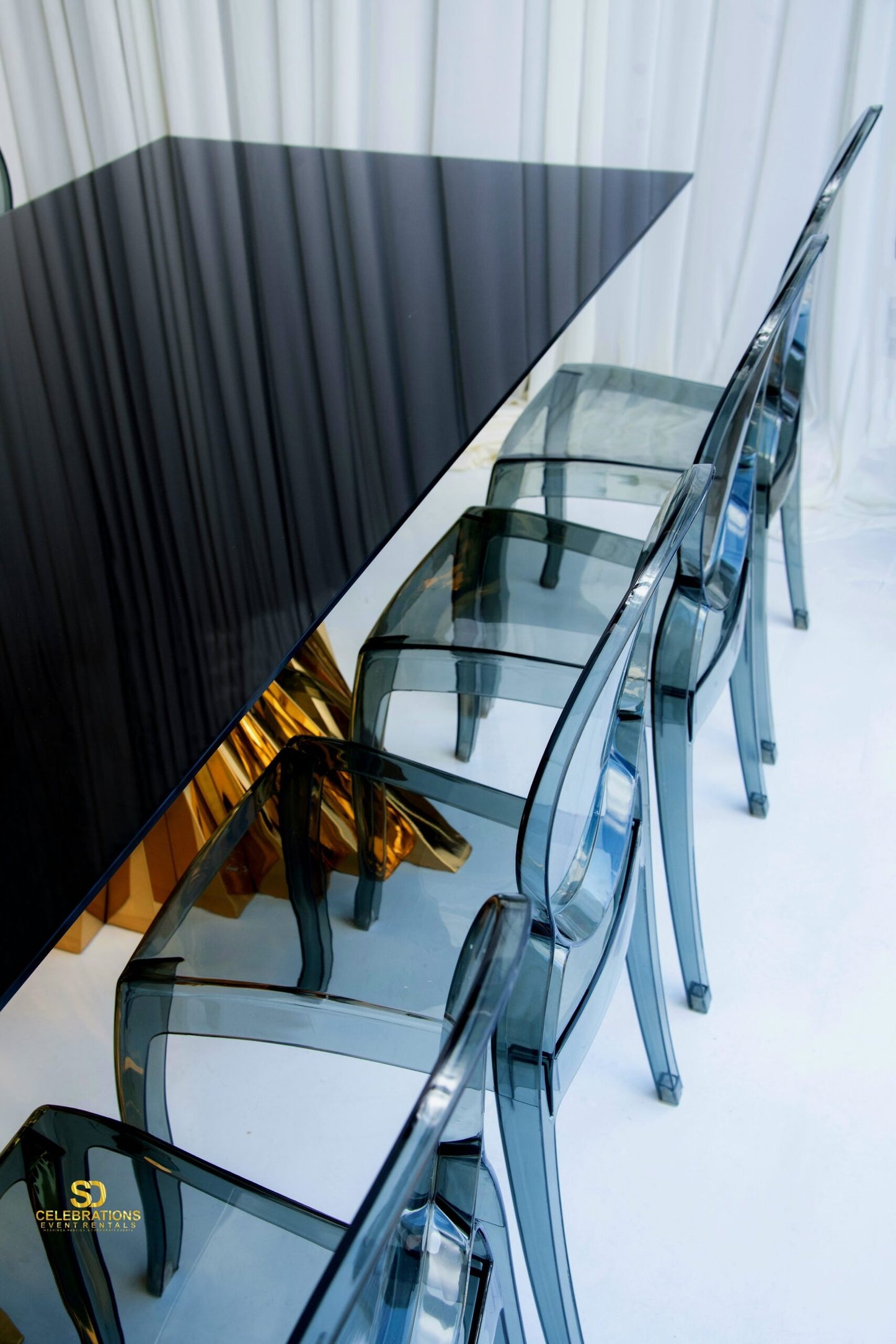 Sophia Ghost Chair In Smoke