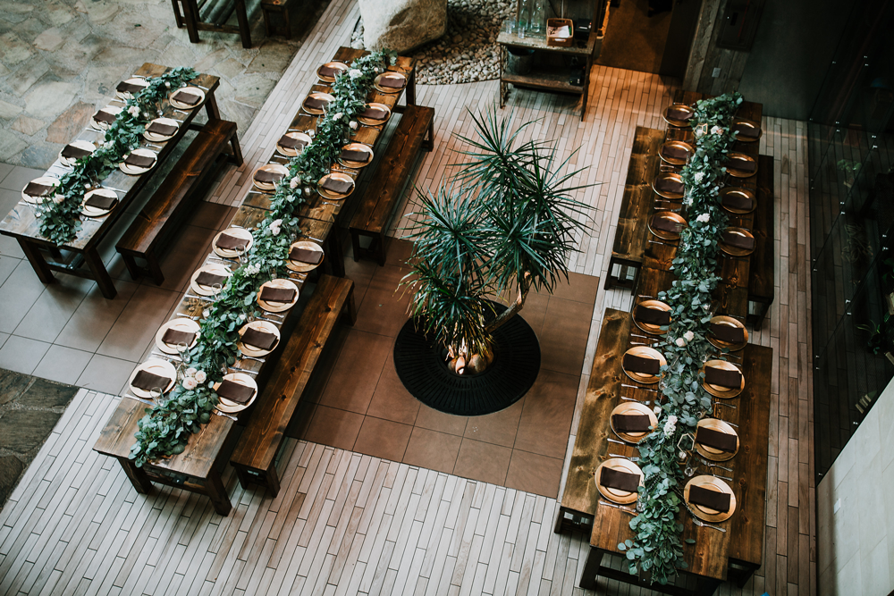 8' Hickory Table & Bench Set