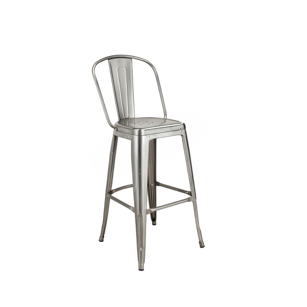 Foundry Barstool – High Back – Gunmetal