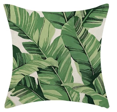 Green Palm Pillow