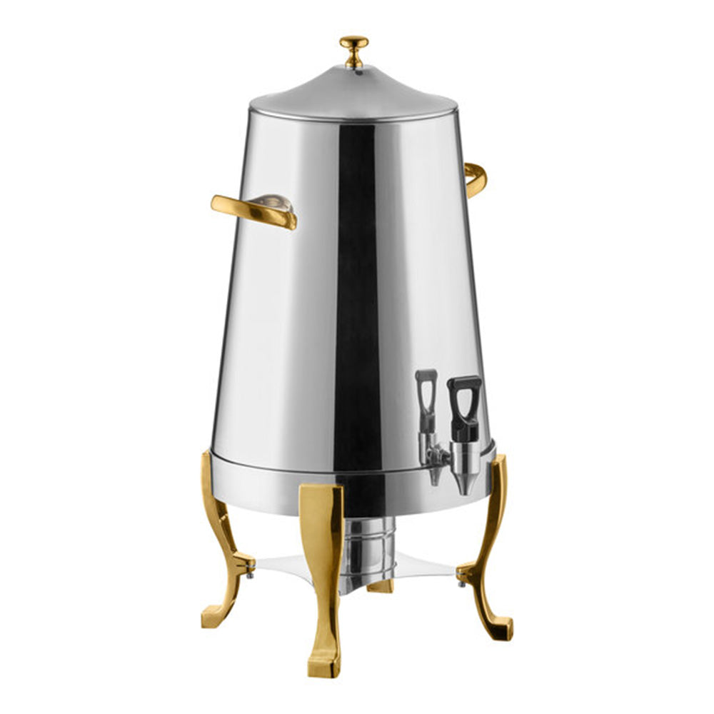 Gold Accent Steel Beverage Chafer Urn