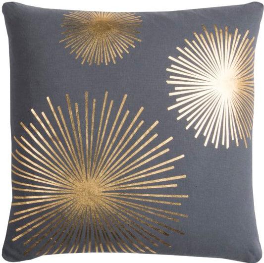 Gold Burst Velvet Pillow