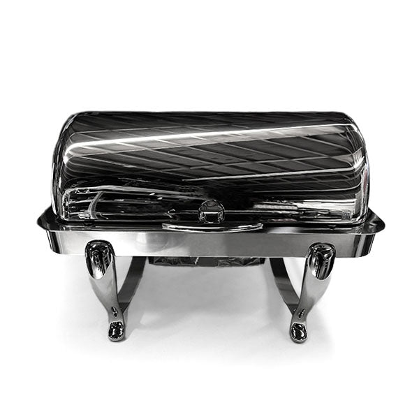 High Polished Roll Top Chafer Dripless 8 Qt.