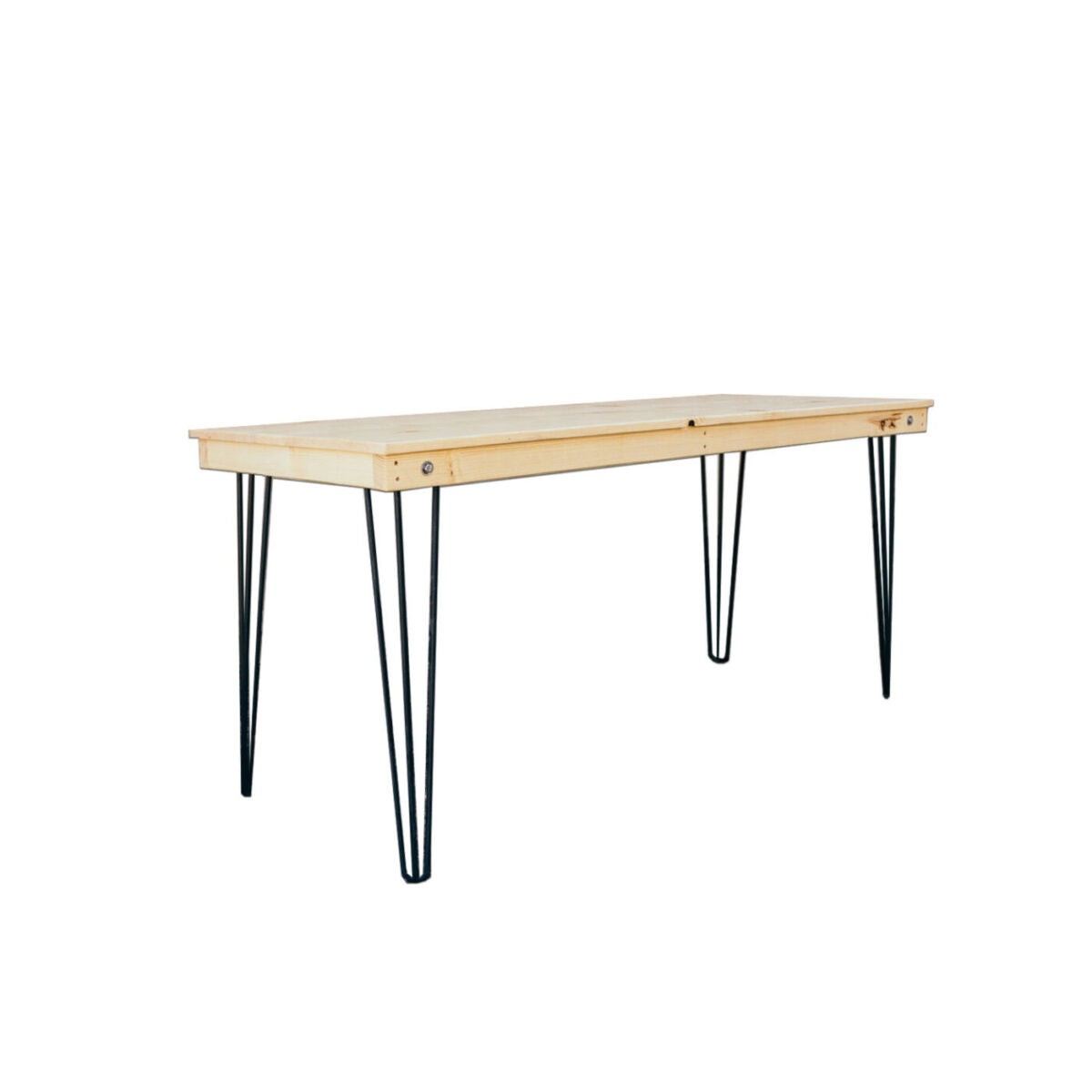 5.5' Honey Hairpin Sweetheart Table