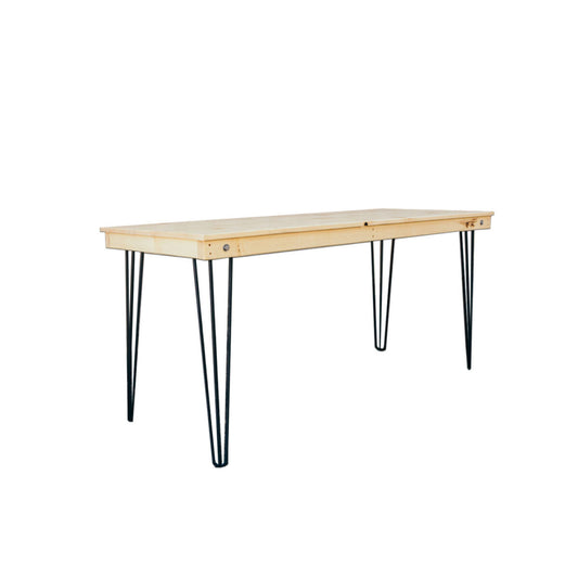 5.5' Honey Hairpin Sweetheart Table