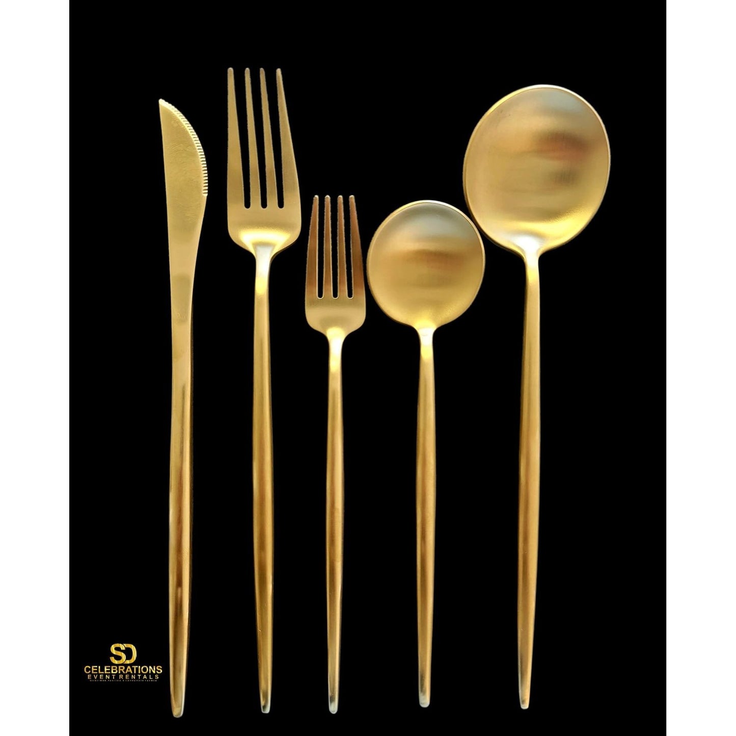 Stanless Steel Gold Flatware