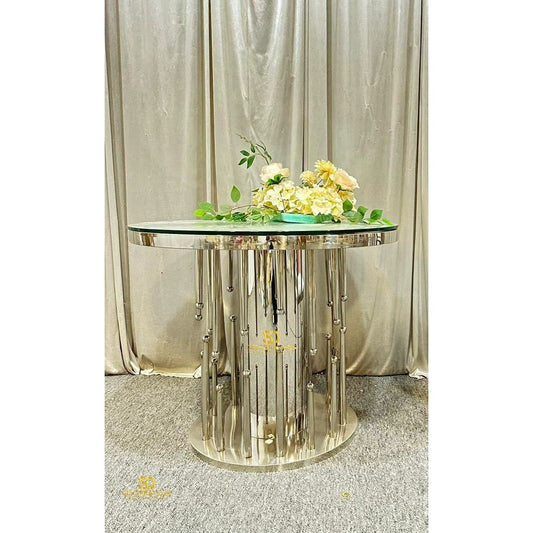 Silver Cake Table