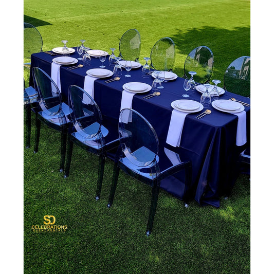 Ghost Table Set Up For 10 Guests