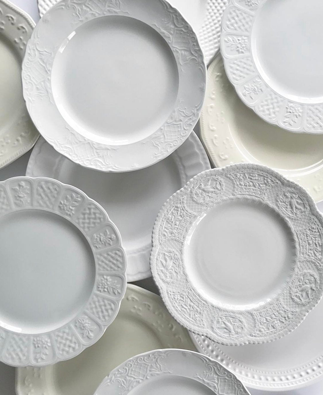 White Textured Dish Collection