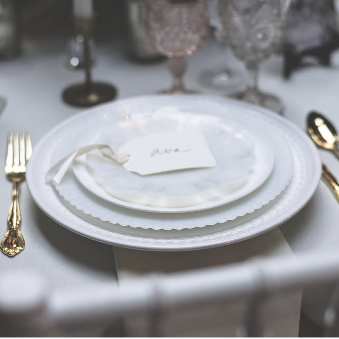 White Textured Dish Collection