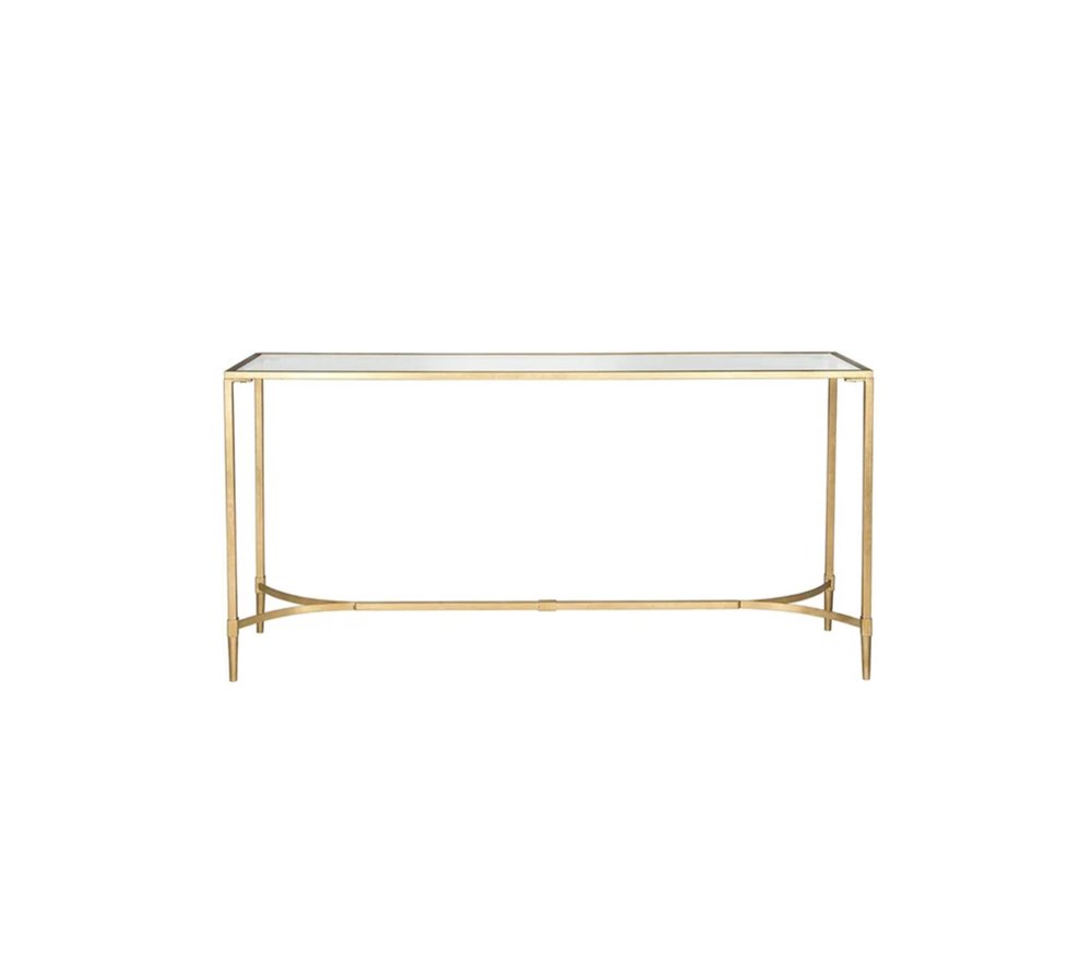 Gold Patina Console Table