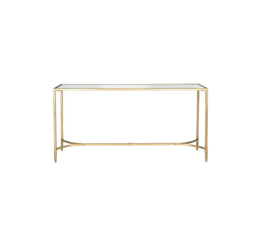 Gold Patina Console Table