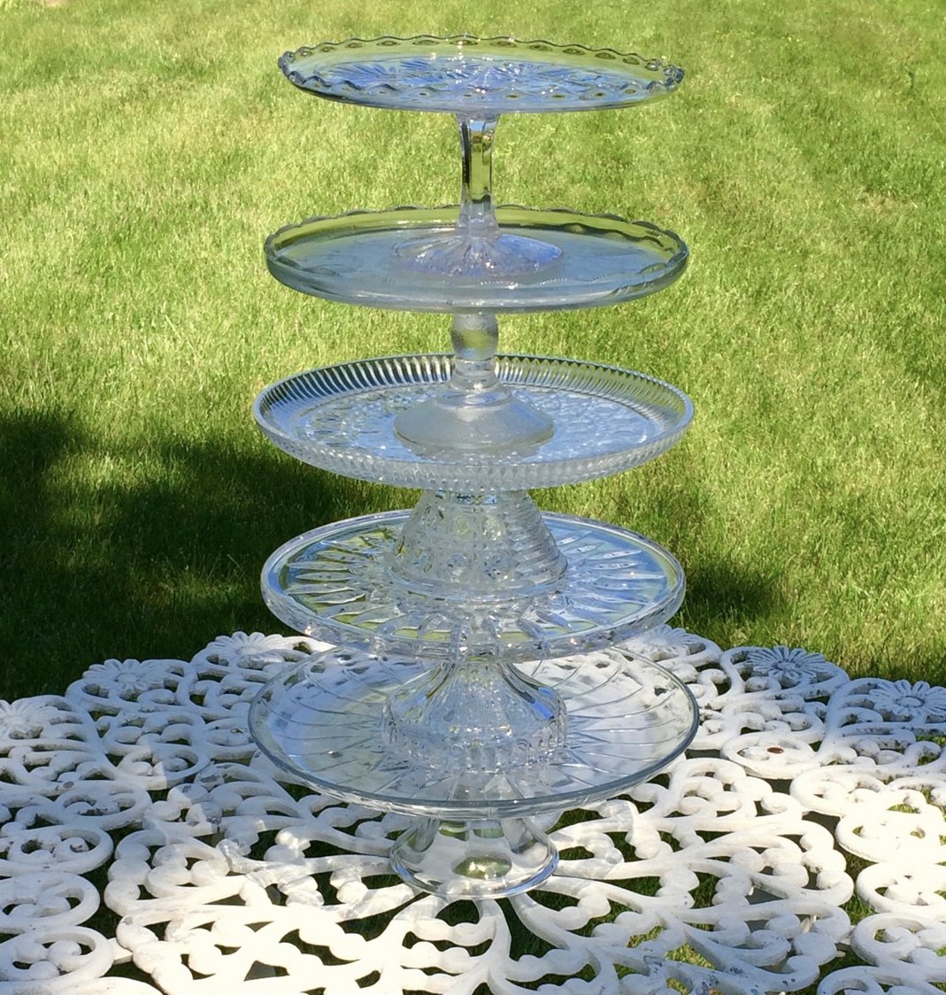 Clear Glass Dessert Stands