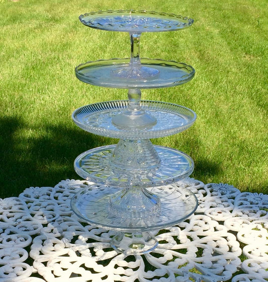 Clear Glass Dessert Stands