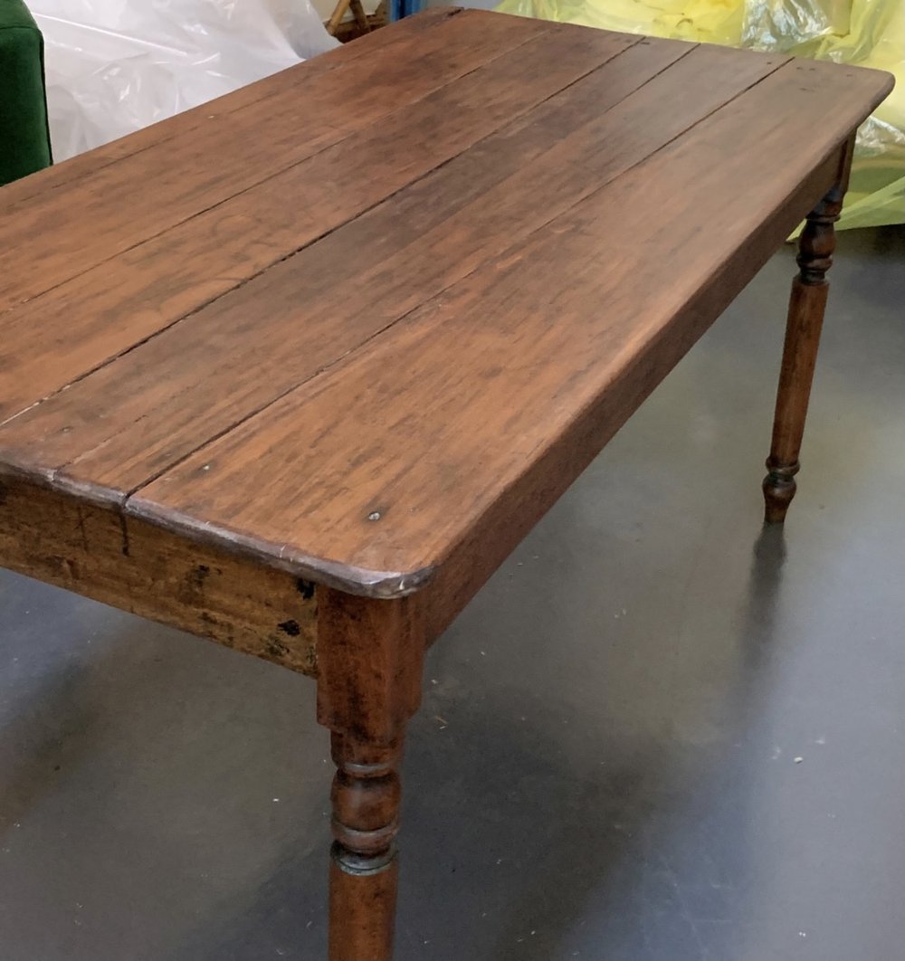 Dark Wood Farm Table