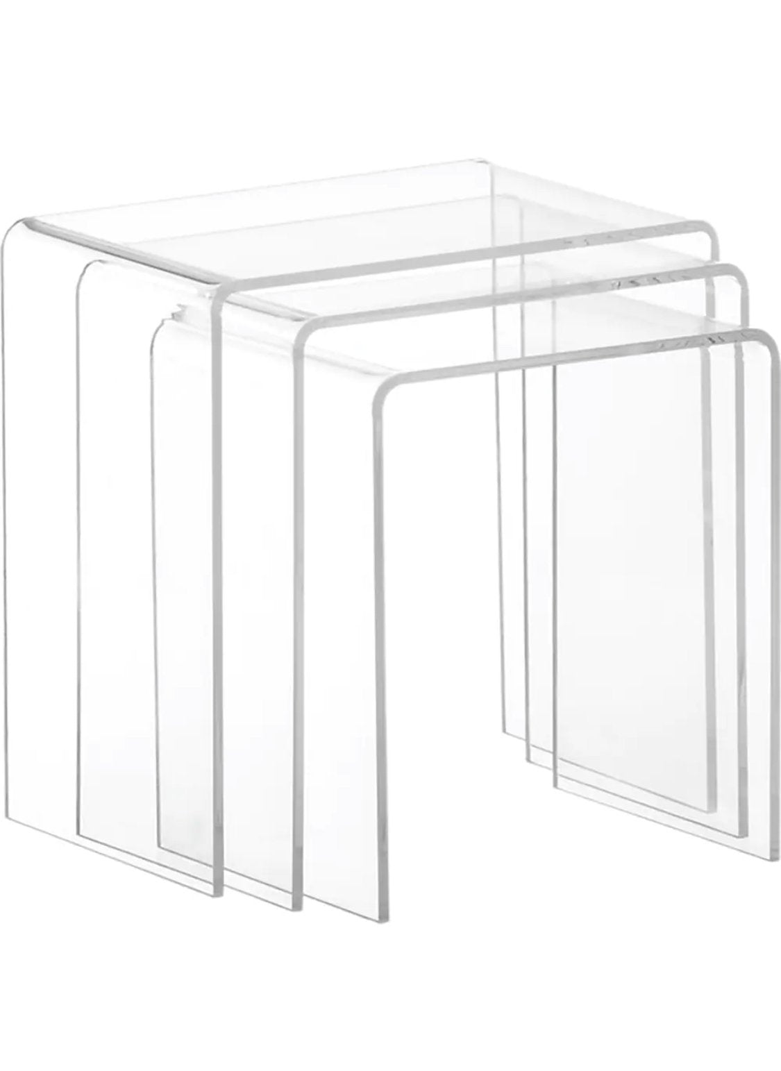 Lucite Nesting Side Tables