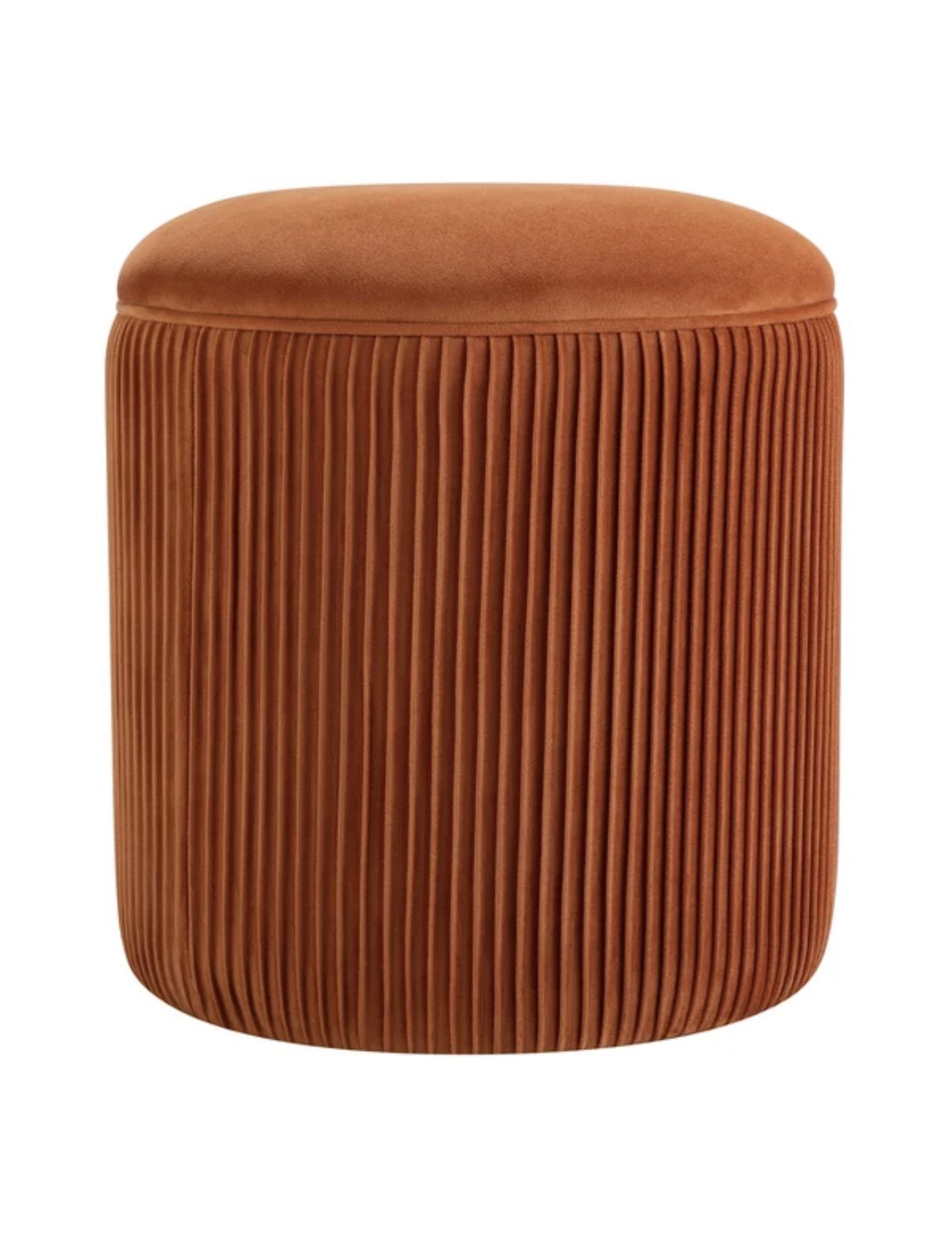 Rust Pouf Ottomans