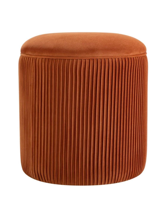 Rust Pouf Ottomans