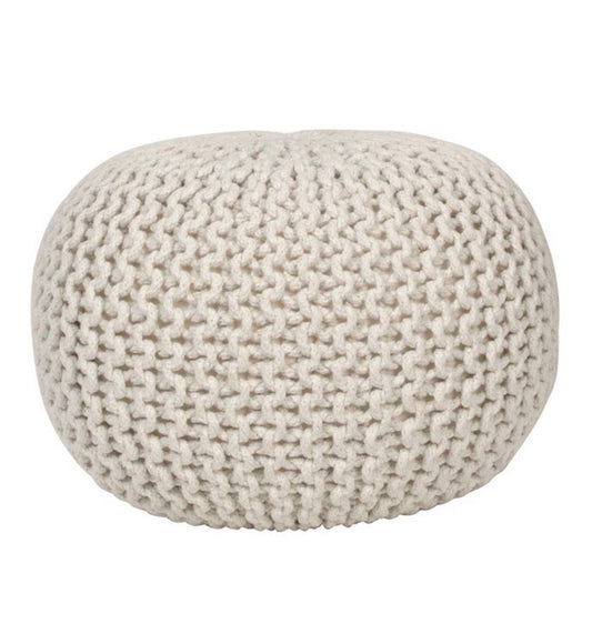White Poufs